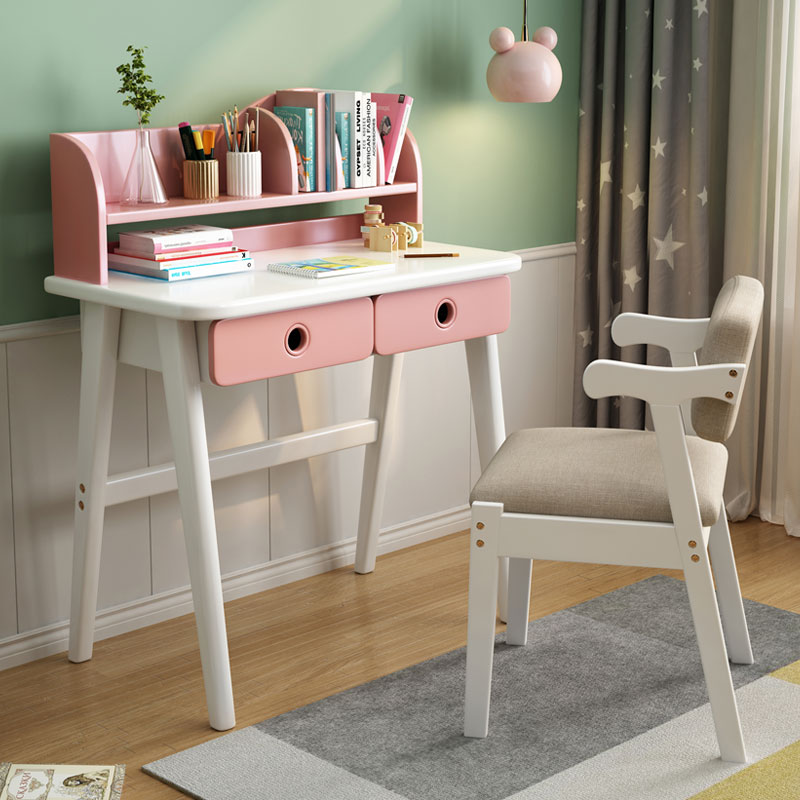 Nordic Bedrooms Small Desk Solid Wood Mini Home small family Type 60 60 70 80cm 80cm 45cm Learning table for children