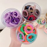 Детская безвредная резинка для волос для девочек, аксессуар для волос, не повреждает волосы