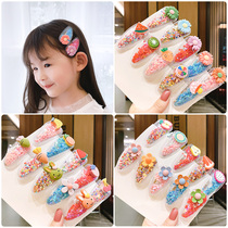 Korean girl BB clip cute animal fruit quicksand hairclip childrens simple hair accessories hair clip Bangar clip