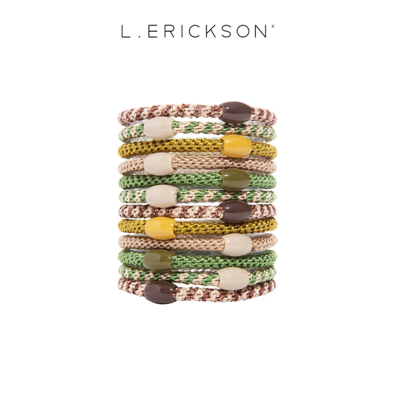 United States L Erickson/Lerickson High-Elasticity Exquisite Hair Ties - 12 Thin Hair Ropes
