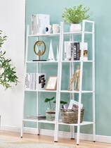Shelf ground kitchen floor storage rack wrought iron bookshelf balcony living room flower shelf multi-layer storage rack