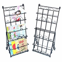 Magazine rack storage rack wrought iron simple newspaper rack newspaper rack landing childrens picture book rack simple display rack publicity