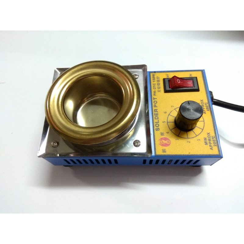 Practical small soldering oven boiler Tin Furnace Mini melting tin furnace 300W Promise thermoregulation Electric tin furnace impregnation tin