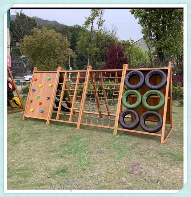 wooden climbing frames