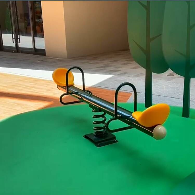 Children's amusement facilities direct kindergarten indoor and outdoor double forsythia Children's outdoor iron frame spring seesaw