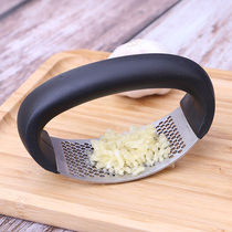 Garlic press Garlic pounding artifact manual kitchen 304 stainless steel household ring pour garlic garlic head shredder