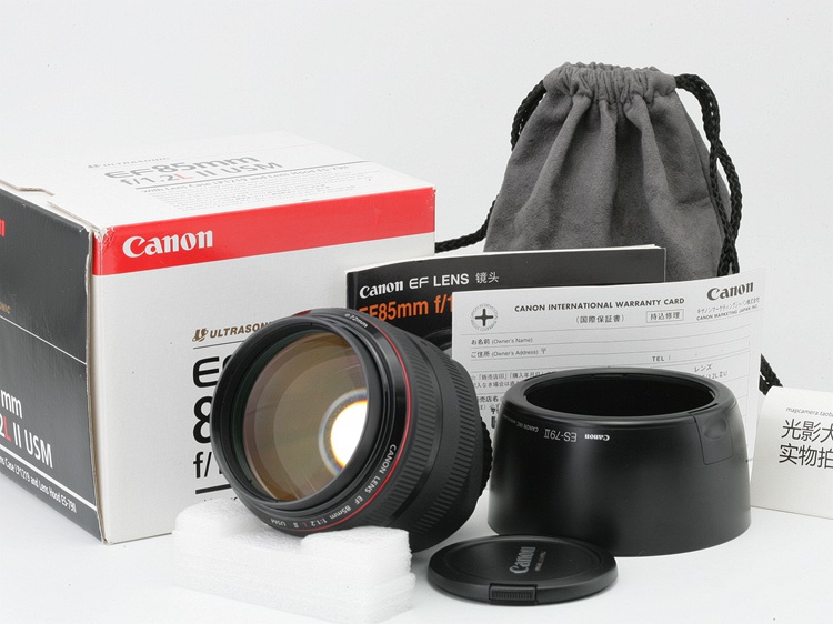 Bản gốc được sử dụng Canon 85mm f 1.2 L II ống kính đỏ chân dung cố định thế hệ thứ hai 85L