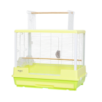 Ruiyoujia panoramic parrot acrylic bird cage single-sided transparent viewing open top horizontal wire basalt tiger skin peony
