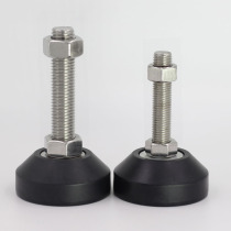 304 stainless steel adjustable foot m8 shock absorption solid rubber foot Cup foot m16 mechanical fixed adjustment foot pad