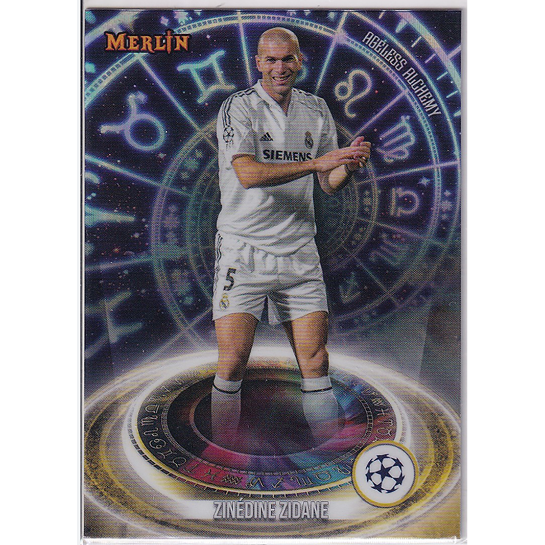 Звёздная карта Зидана Оуэна Тотти Дрогба Бэйл Wizards Тека 2024 Topps Merlin