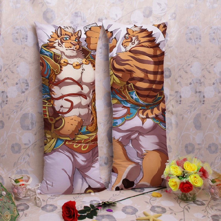 furry獸人家有大貓林虎爺雲豹李克勞石虎顏書齊長等身抱枕可定製