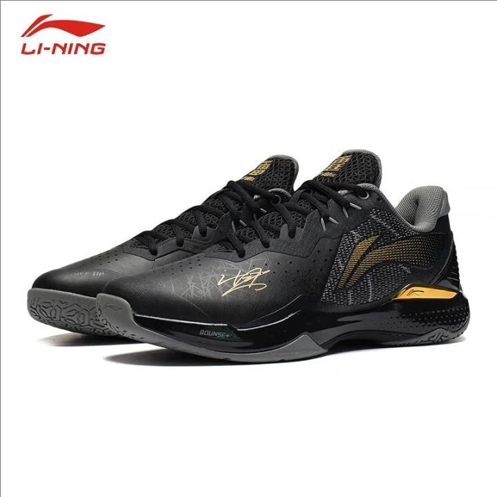 Li-Ning Badminton Shoes Thunder Cl Chen Long Signature Shock-Absorbing Comfortable Professional Training and Competition Sports Shoes Ayas034