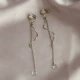 Серебряный зажим для ушей S-образной формы