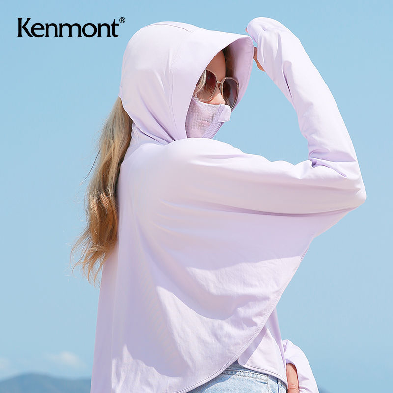 Camon Ice Silk Cycling Long Sleeve Sun Protection Clothing Thin Women's Summer Face Covering Anti-Uv Jacket Bat Sleeve Km-3690