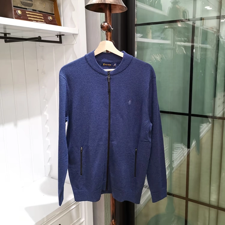 Polo sport truy cập nam chính hãng áo len cardigan áo len dệt kim kinh doanh G1B723166 - Cardigan