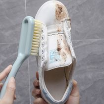 Multi-functional plain cleaning brush that does not damage shoes soft-bristle brush household long-handled shoe brush hangable plastic shoe cleaning brush