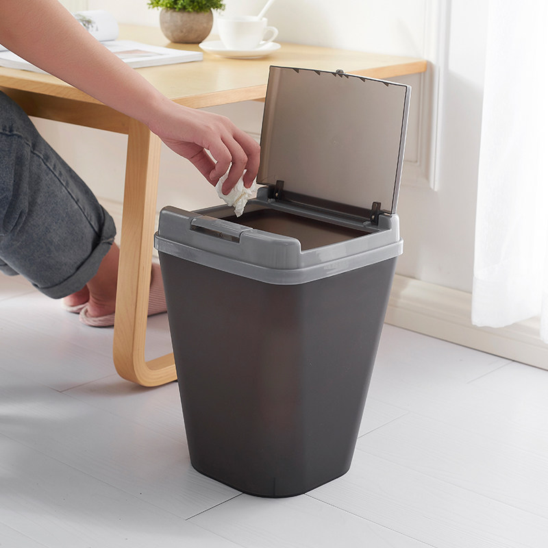 Creative trash bin household living room toilet cosmetic room office modern network red northern European wind large