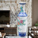 景德镇陶瓷大花瓶摆件手绘青花瓷客厅落地酒店大号装饰品