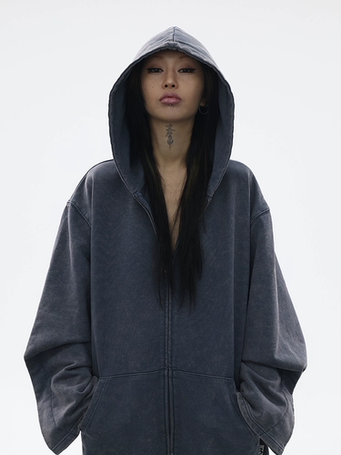 Дизайнерская толстовка с капюшоном с молнией, со снежинками