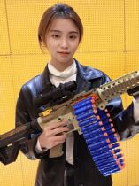 Electric continuous Soft Bullet Gun M416 childrens toy gun pistol boy machine gun simulation Gatling M2 heavy machine gun