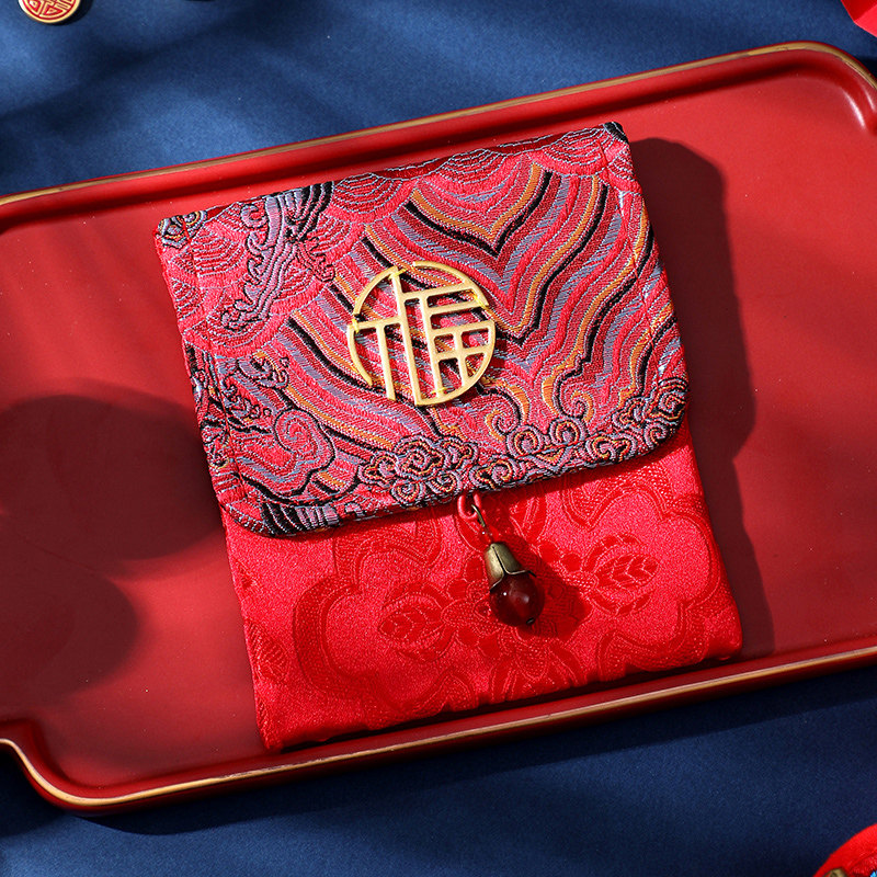 Tang Embroidery Fu Characters Universal Red Packet Bag Personality Creativity Wedding Full Moon Birthday Red Envelops Gift Red Envelopes Gift Bags Red Envelopes-Taobao