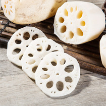 White lotus root fresh crispy lotus root fried soup nine hole tender lotus root with box 5kg Subei specialty vegetables