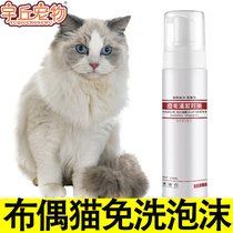 Puppet Cat Special Free Wash Foam Waterless God Free of fragrant wave Oil tail to oil and remove bacteria Care can lick the young cat