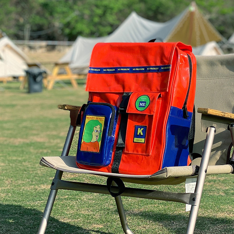 KIITOS Design Sense Shoulder Package Student Bookbag Wide Shoulder Bag Reduction Computer Package Large Capacity Travel Package