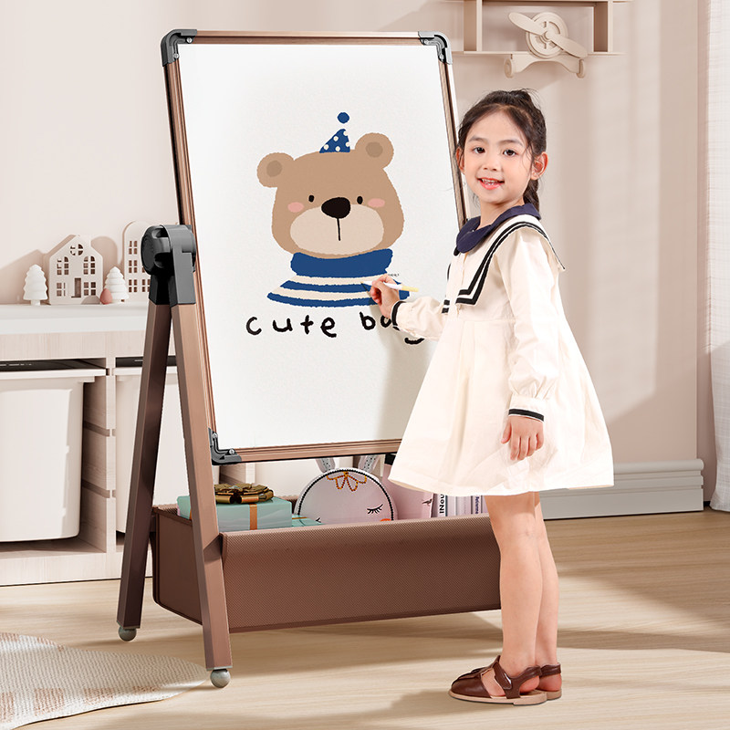 Children's drawing board for home magnetic bracket double-sided teaching