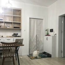 ins simple curtain Nordic style toilet curtain bedroom literary Design half curtain custom kitchen partition curtain