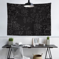 Simple tapestry Nordic ins hanging cloth creative wall background decorative cloth mathematics Net Red Anchor bedside big hanging painting