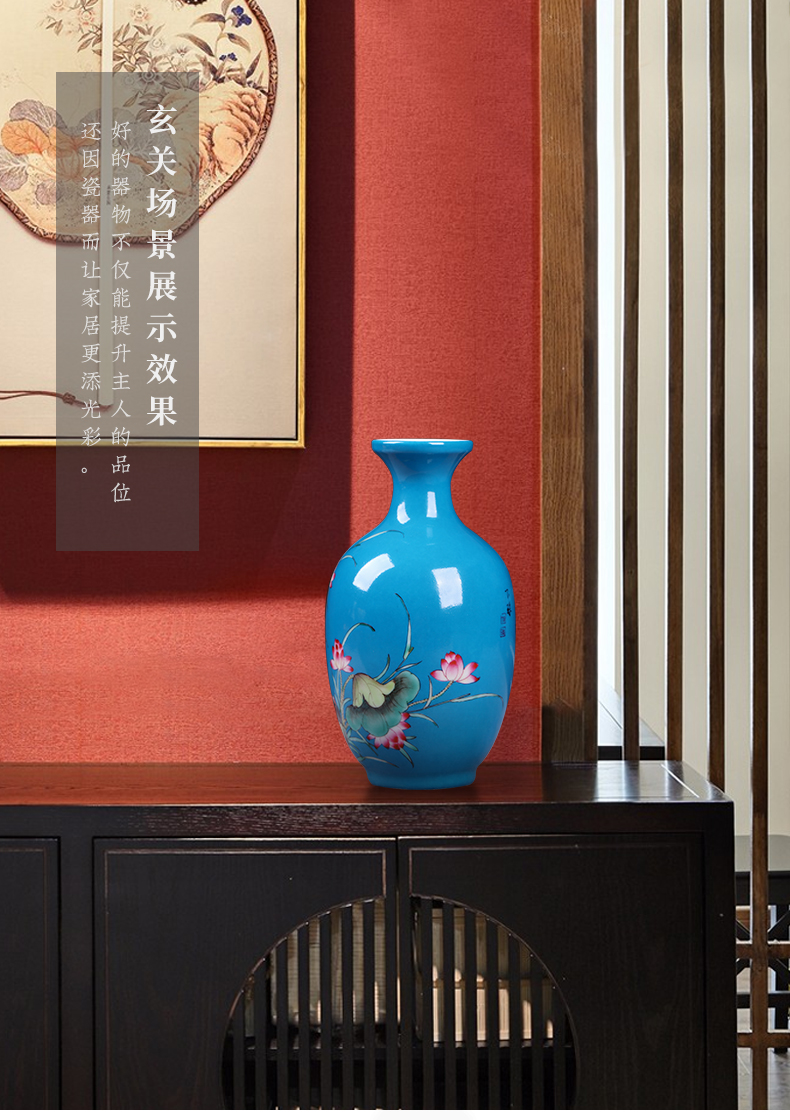 Jia lage archaize of jingdezhen ceramics powder enamel vase ceramic home sitting room adornment home furnishing articles