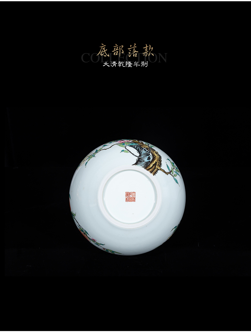 Jia lage jingdezhen ceramic vase YangShiQi up is pastel peach tree furnishing articles hand - made of porcelain