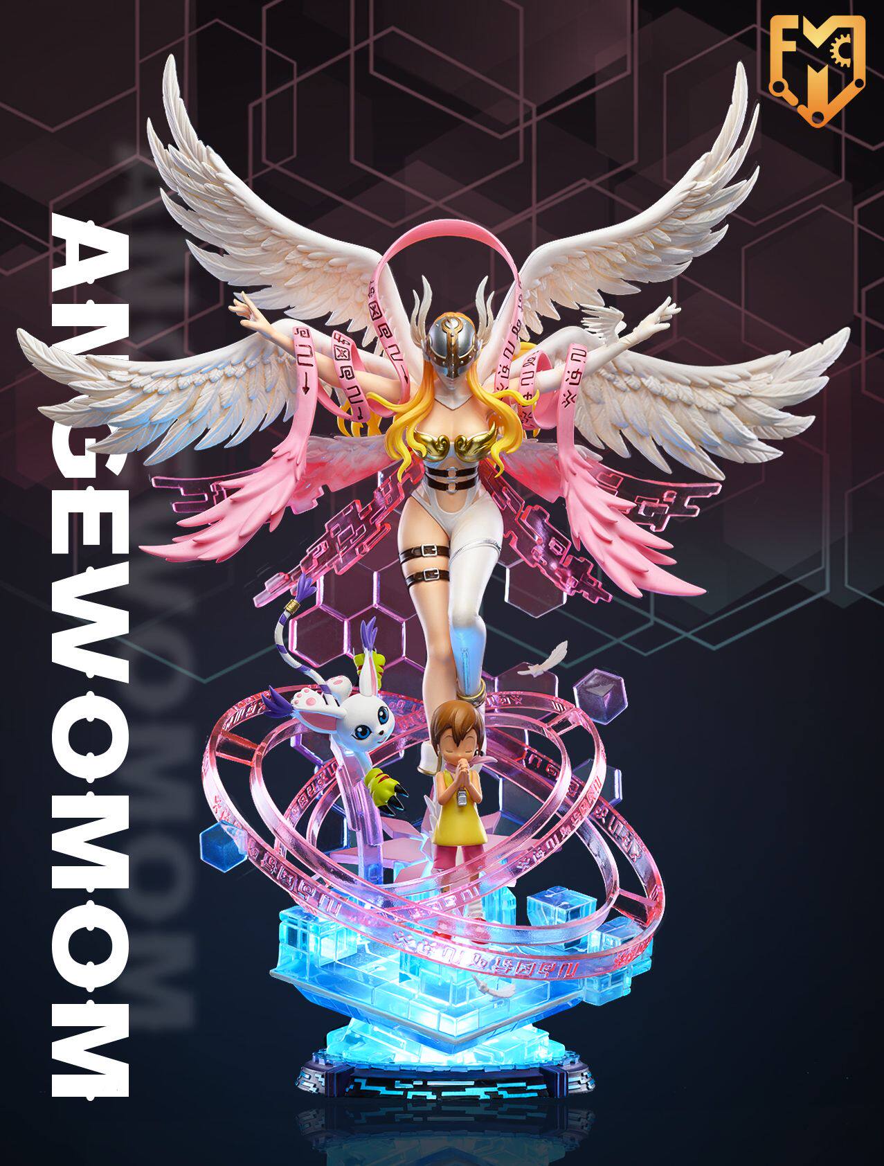 MFC Studio Digimon Angewomon 1/6 Resin Statue LED Painted Model H