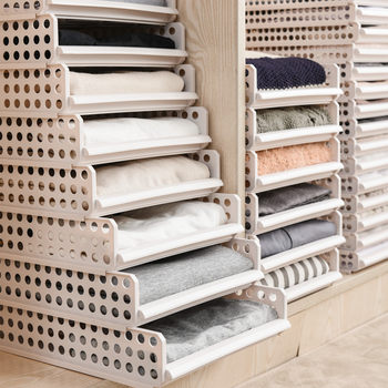 Storage artifact shirt tidying lazy clothes folding board