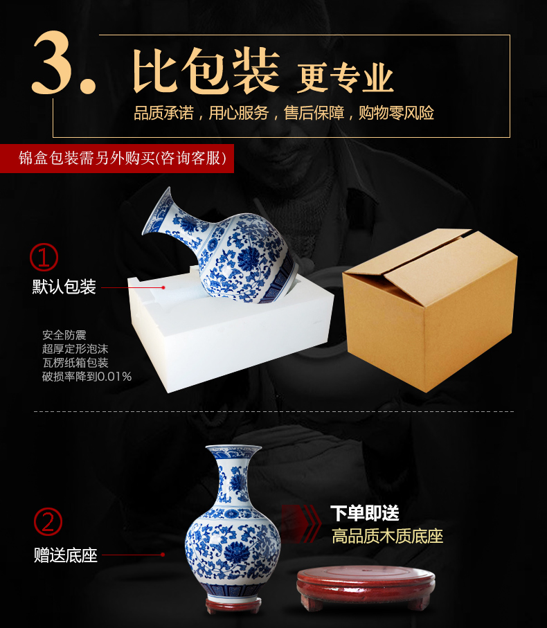 Antique blue and white porcelain in jingdezhen ceramics vase sitting room porch decorate household act the role ofing is tasted furnishing articles TV ark