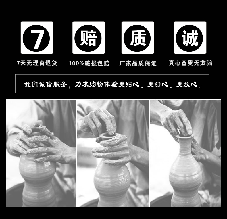 Jingdezhen ceramics blooming flowers red vase peony bottle home living room decoration handicraft furnishing articles