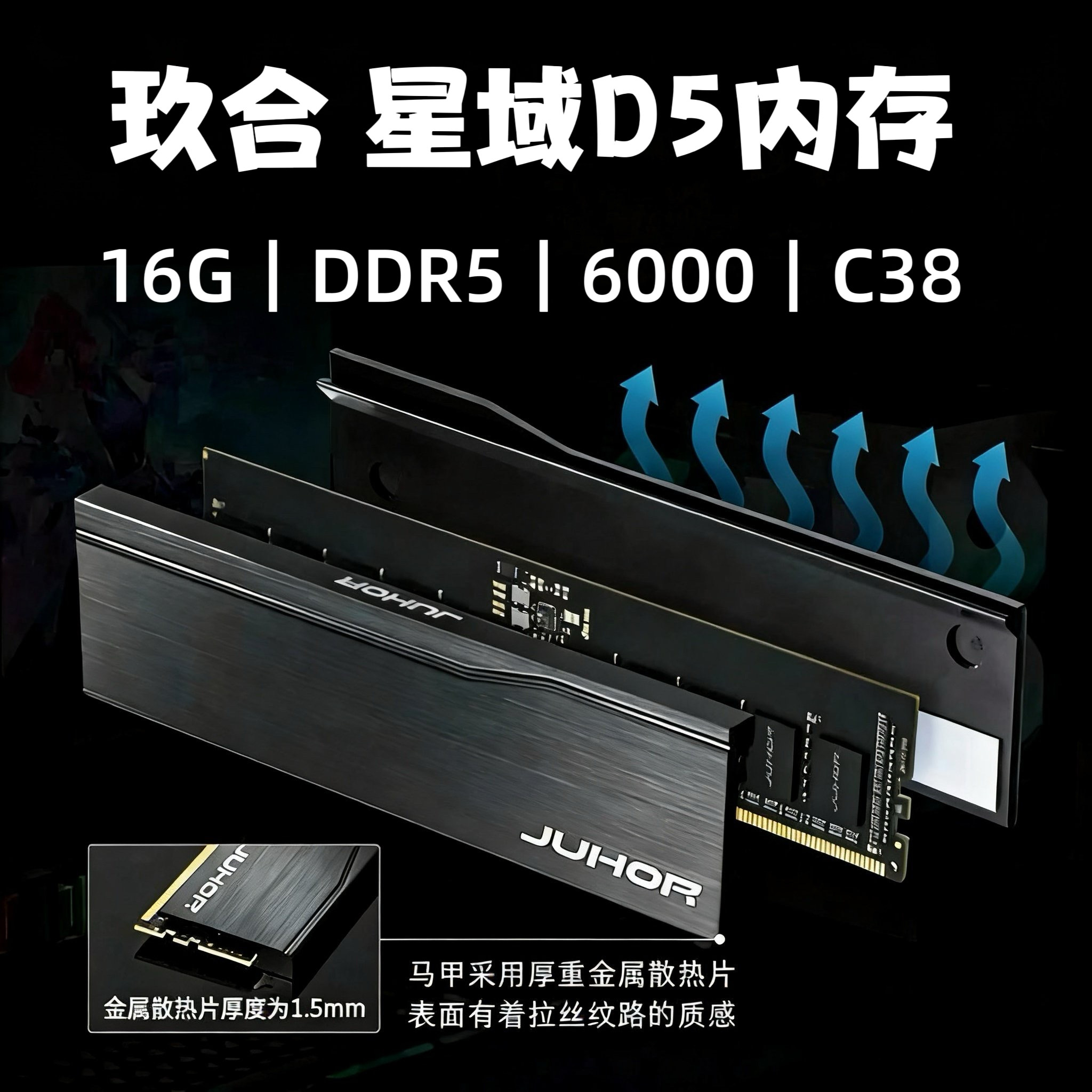 Панель оперативной памяти настольного компьютера Jiuhe DDR5 Linglong Xingyu 16g 32G 6000 микронных частиц Hynix