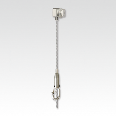 Japanese Arakawa hanging painting system side-mounted embedded track accessories (track side-mounted piece wire rope adjustable hook