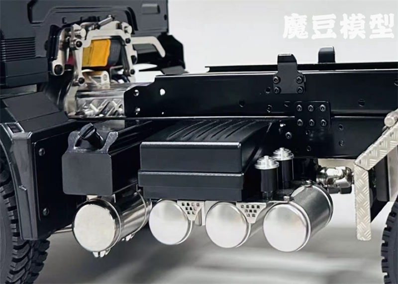 1/14 Für MAN Spezielle simulierte Batteriekasten aus Metall, bietet Platz für Servos, dekoratives Zubehör, MD-Modell aus Aluminiumlegierung – Detail 6