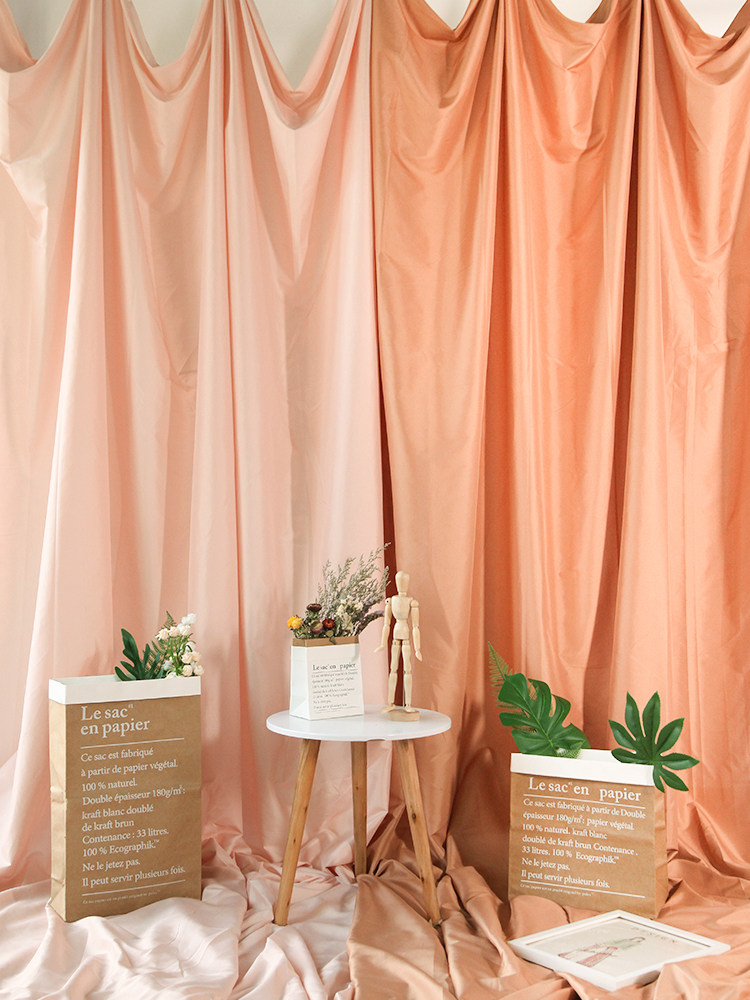 Solid color Morandi photo background cloth ins wall cloth Large size net red anchor selfie studio cloth exhibition Birthday party shooting props Children baby red photography pink