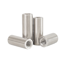 304 stainless steel round extended nut screw rod cylindrical nut joint screw M3M4M5M6M8M10M12M16