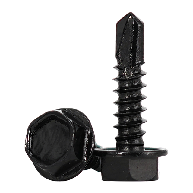 Black 410 stainless steel hexagonal drill tail