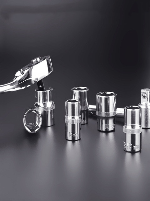 Hexagonal sleeve head manual sleeve tool outer hexagonal sleeve wrench 1/2 inch 8-9-10-13-17-19mm