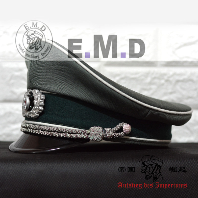 Precision reproduction WW2 German Marconi WH large brim hat Uniform hat +100 can be installed with high quality hat badge and wind belt