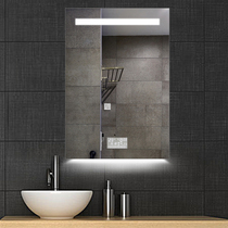 Toilet mirror frameless wall bathroom anti-fog mirror Bluetooth touch screen led smart bathroom mirror