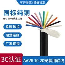 Golden Wanxing AVVR 10 12 12 16 16 20 20 0 3 Square National Label sheath Line Installation with Softline Cable