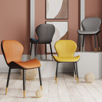 Light luxury dining table chair simple modern net red restaurant dining chair home Nordic study desk stool back bedroom