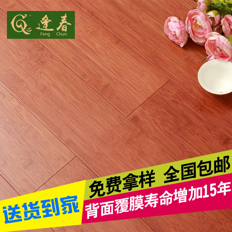 Fengchun Nan bamboo floor carbonization Waterborne bamboo wood flooring top ten brands factory direct sales geothermal special