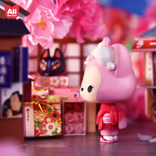 阿狸 Слепая коробка вишневая серия подписей флагманский магазин Tide играет в Ali Doll Car Toy Desktop Swing